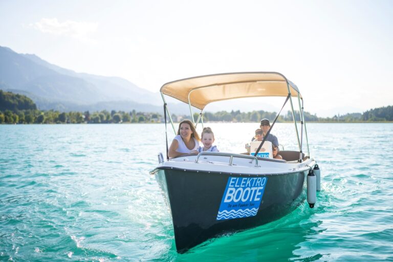 Elektroboot am Faaker See - Intersport Bootsverleih